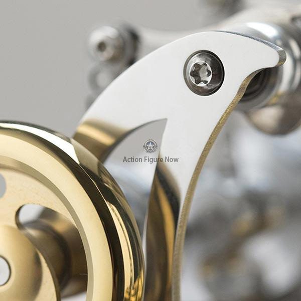 V4 Stirling Engine Kit - High-Precision 4 Cylinder Stirling Engine for Science Collection
