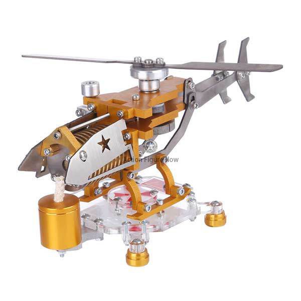 Stirling Engine with Helicopter Vacuum Engine Educational Model