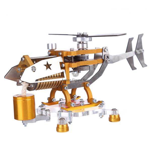 Stirling Engine with Helicopter Vacuum Engine Educational Model Stirling Engine with Helicopter Vacuum Engine Educational Model