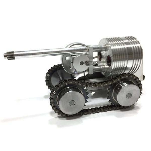 Stirling Engine Battle Tank Model - External Combustion Engine Display