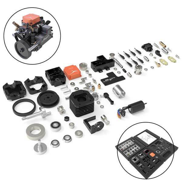 TOYAN FS-S100AC RC Engine Building Kit ?C Construct Your Own 130 Piece RC Engine
