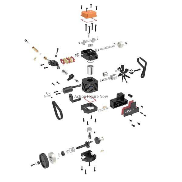 TOYAN FS-S100AC 4-Stroke RC Engine Model Building Kit with Starter Kit TOYAN FS-S100AC 4-Stroke RC Engine Model Building Kit with Starter Kit