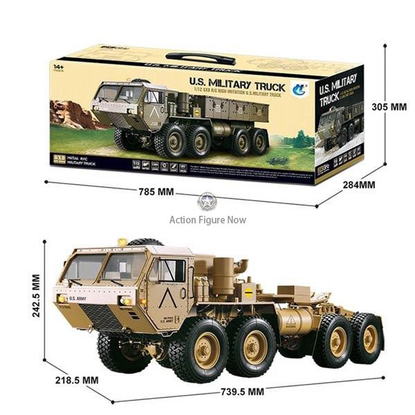 1/12 Toyan Military Truck RWD RC Car: 4-Stroke Methanol Engine Off-Road Vehicle