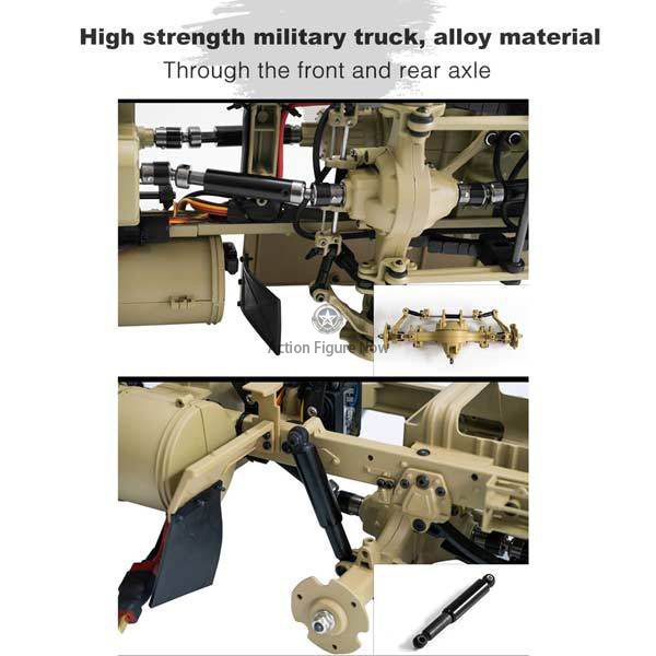 1/12 Toyan Military Truck RWD RC Car: 4-Stroke Methanol Engine Off-Road Vehicle