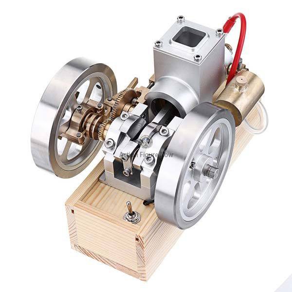 Upgraded M90 Hit & Miss Gas Engine Full Metal I.C. Engine with Base