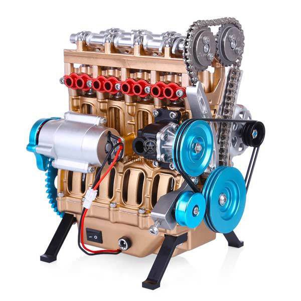 4-Cylinder Car Engine Building Kit | Assembled Engine Model | DIY Kit for Adults 4-Cylinder Car Engine Building Kit | Assembled Engine Model | DIY Kit for Adults