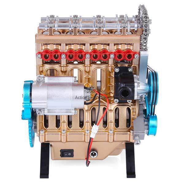Four-Cylinder Engine DIY Kit: Build Your Own Detailed Engine Replica