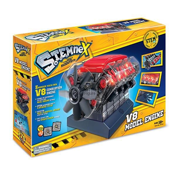 DIY V8 Engine Model Kit - Educational STEM Science Toy