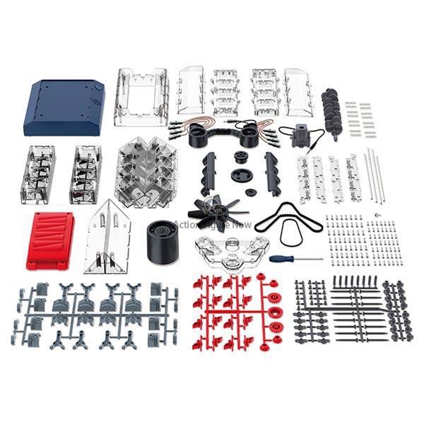 DIY V8 Engine Model Kit - Educational STEM Science Toy