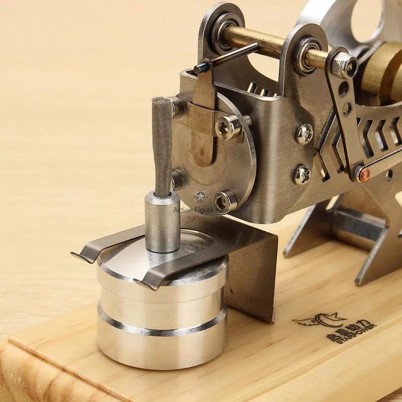 Stirling Engine Model with Flame Licker Engine Motor Base Stirling Engine Model with Flame Licker Engine Motor Base