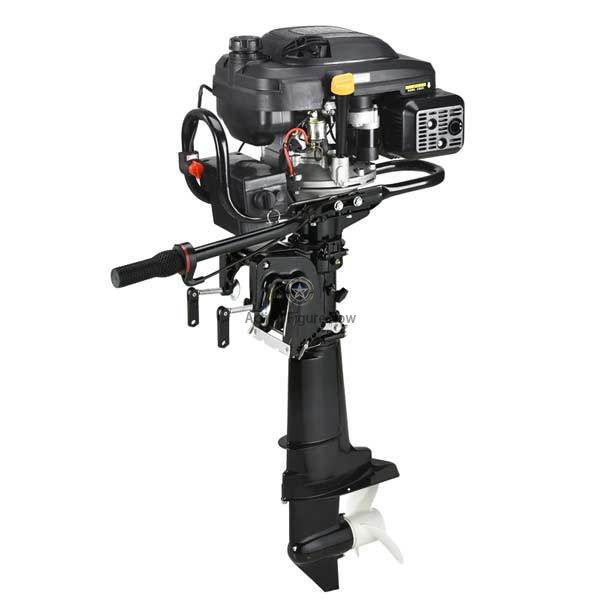 7.5HP 4-Stroke Outboard Boat Motor with 196cc Air-cooled Engine