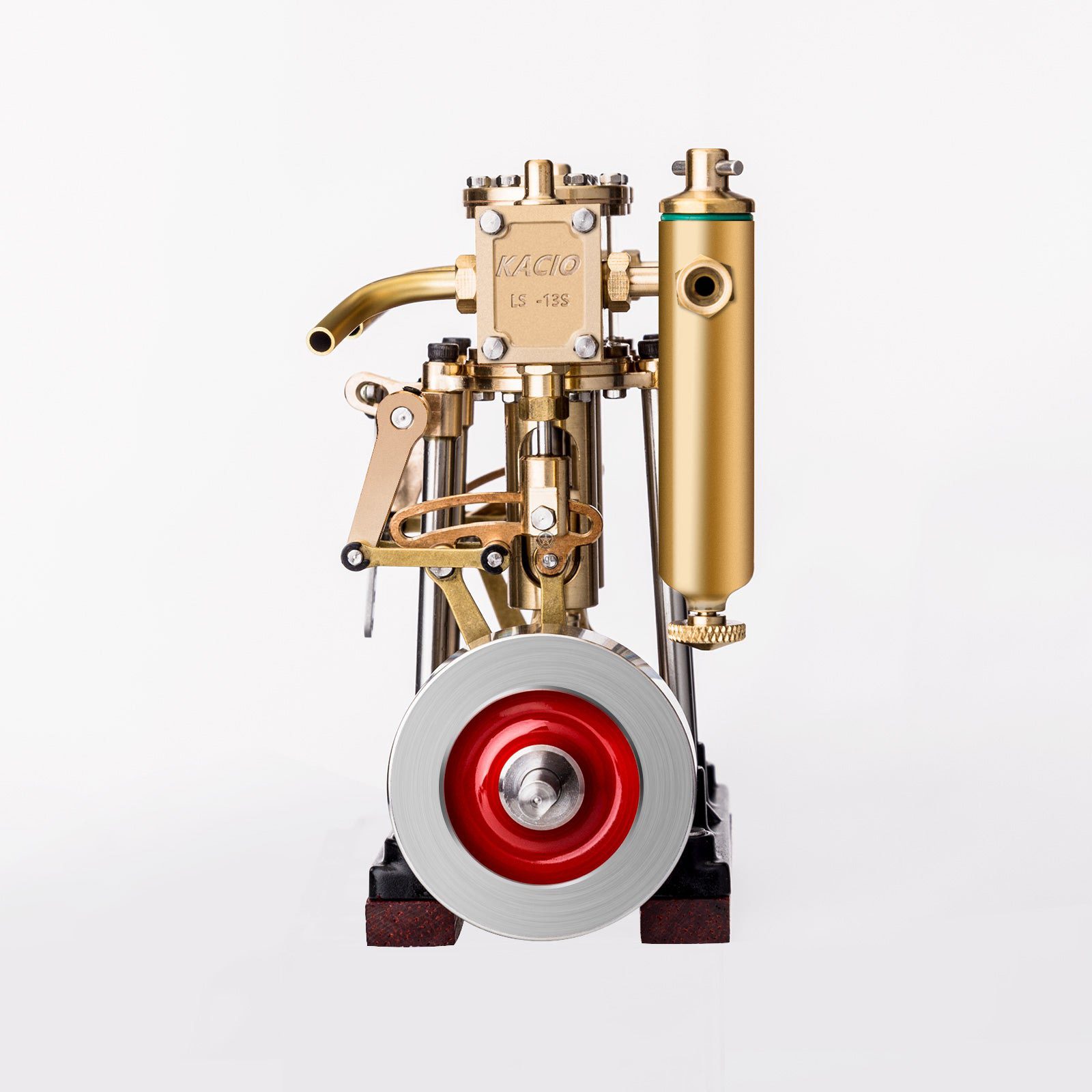 KACIO LS3-13S Vertical Steam Engine 2-Cylinder RC Reciprocating Steam Engine with Oil Cup Support Forward & Reverse Rotation Steam Model Boat KACIO LS3-13S Vertical Steam Engine 2-Cylinder RC Reciprocating Steam Engine with Oil Cup Support Forward & Reverse Rotation Steam Model Boat