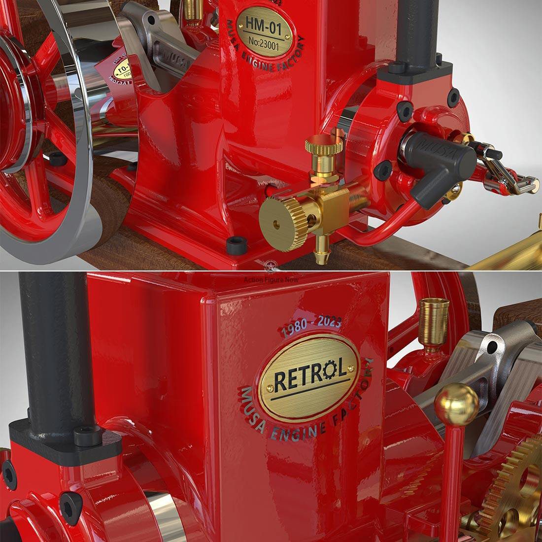 RETROL HM-01 One-Key Start Hit-and-Miss Engine with Starter Kit, Stand, and Accessories RETROL HM-01 One-Key Start Hit-and-Miss Engine with Starter Kit, Stand, and Accessories