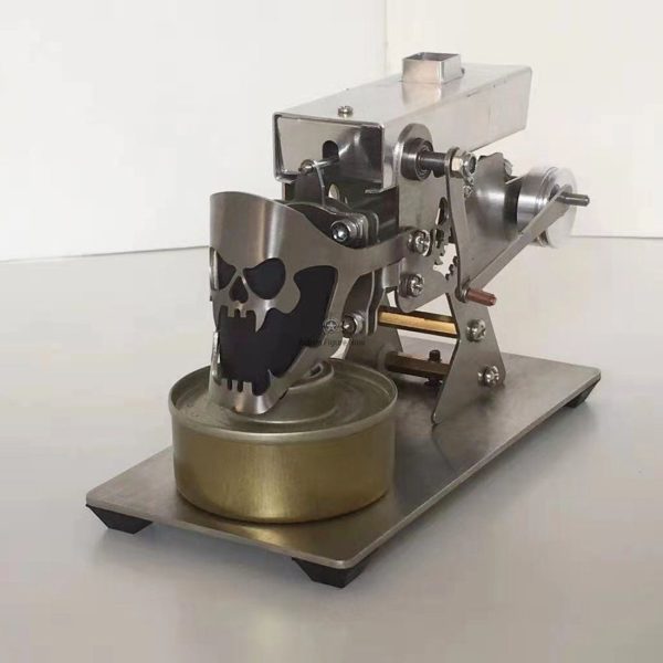 Stirling Engine Model Flame Licker with Skeleton Windshield for Science Experiments and Teaching