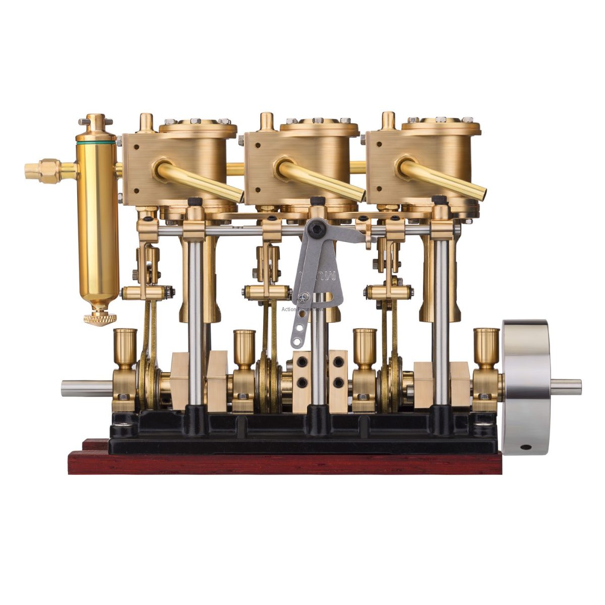 KACIO LS3-13S Three-Cylinder Steam Engine Model with Oil Cup and Forward/Reverse Rotation Capability