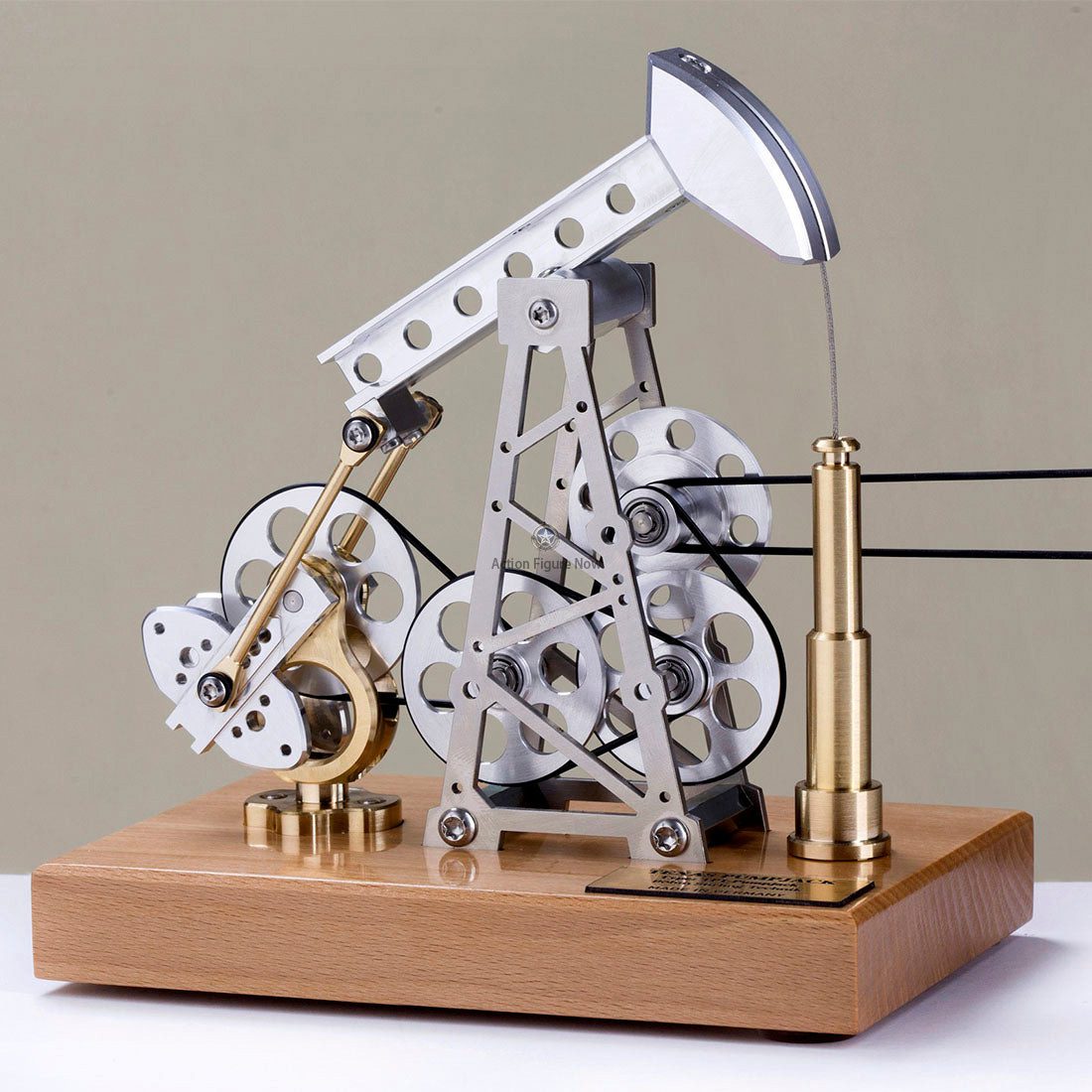 Stirling Engine DIY Assembly Kit (Linkage Device) - Runnable Oil Well Model (Metal) - Mechanical Crafts - Gift/Collection Stirling Engine DIY Assembly Kit (Linkage Device) - Runnable Oil Well Model (Metal) - Mechanical Crafts - Gift/Collection