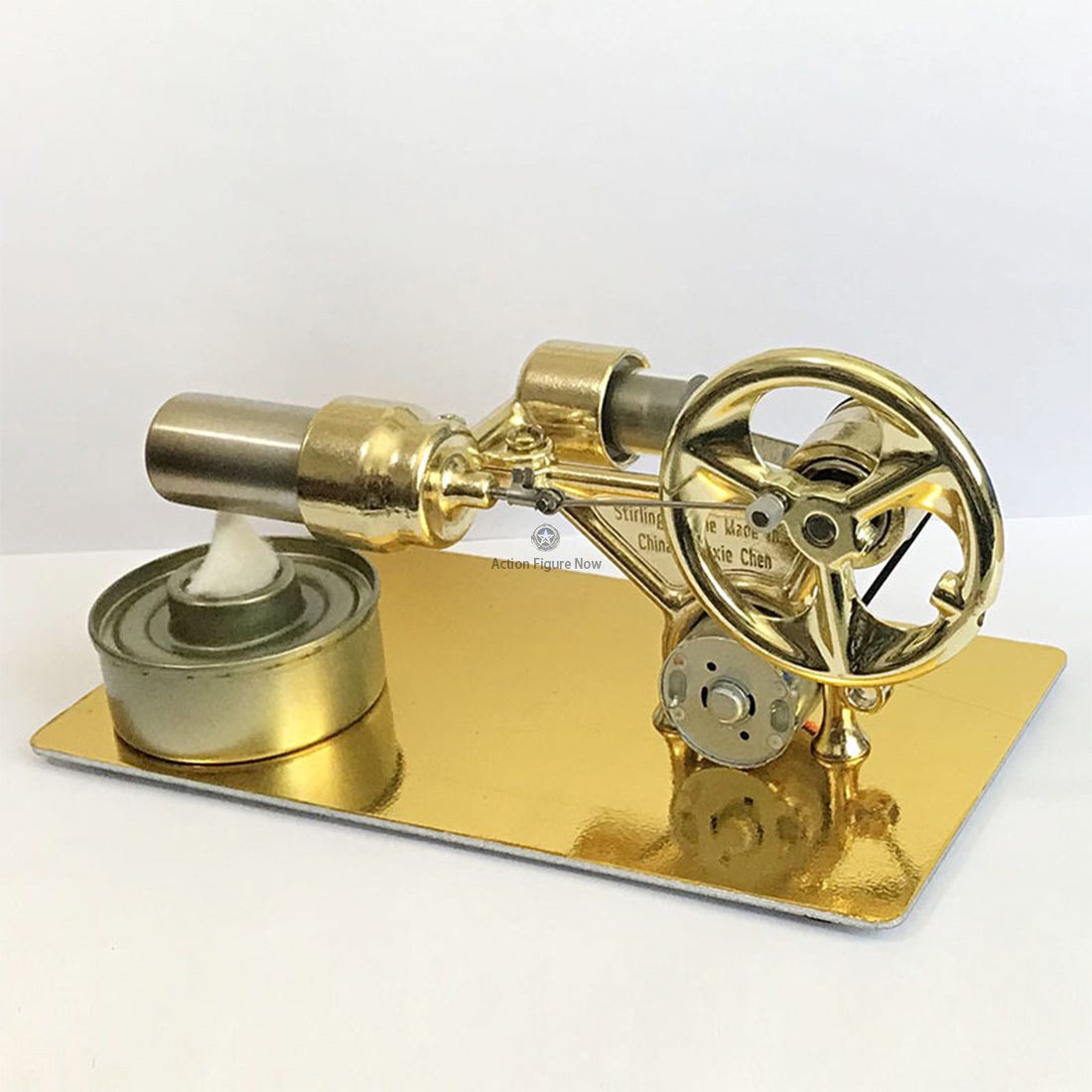 Single-Cylinder Stirling Engine Model Building Kit with LED for Educational Study Single-Cylinder Stirling Engine Model Building Kit with LED for Educational Study