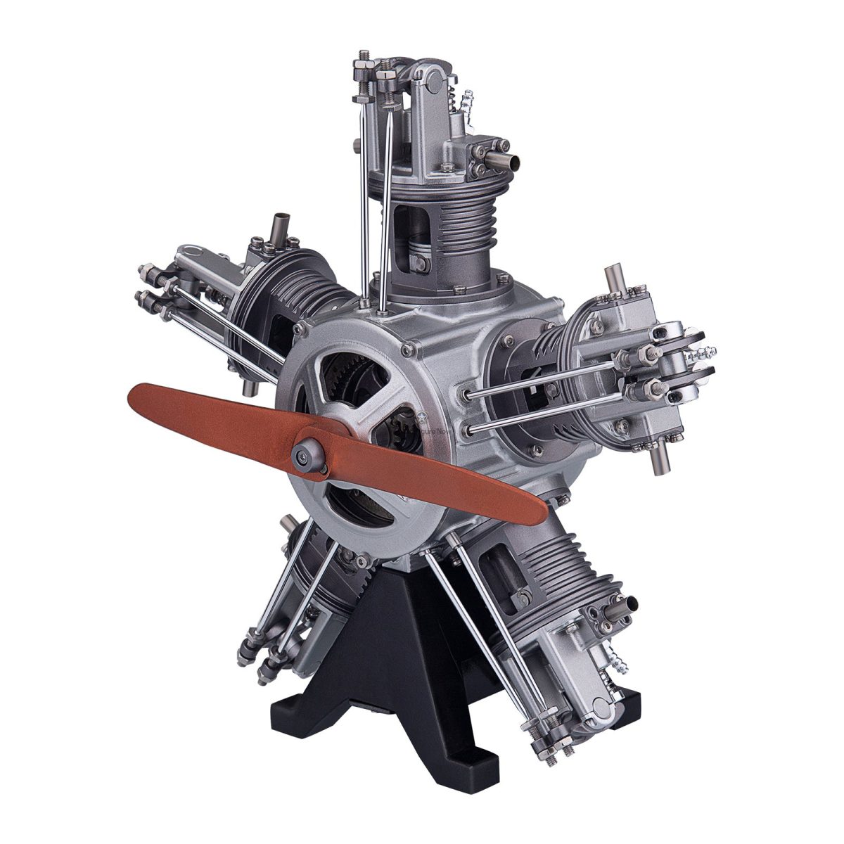 5-Cylinder Radial Engine Model Kit (Working Model) - 1:6 Scale Metal Assembly with 250+ Pieces