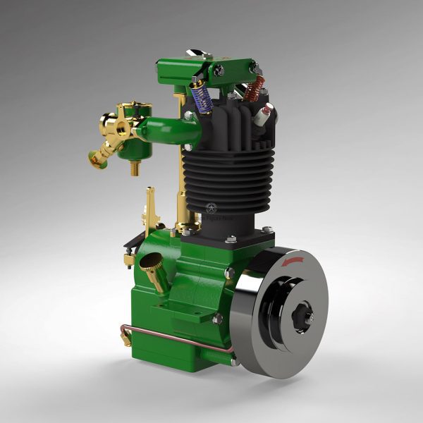 ENJOMOR 10cc Single Cylinder Flathead L-Head Sidevalve 4-Stroke Internal Combustion Water-Cooled Gasoline Engine