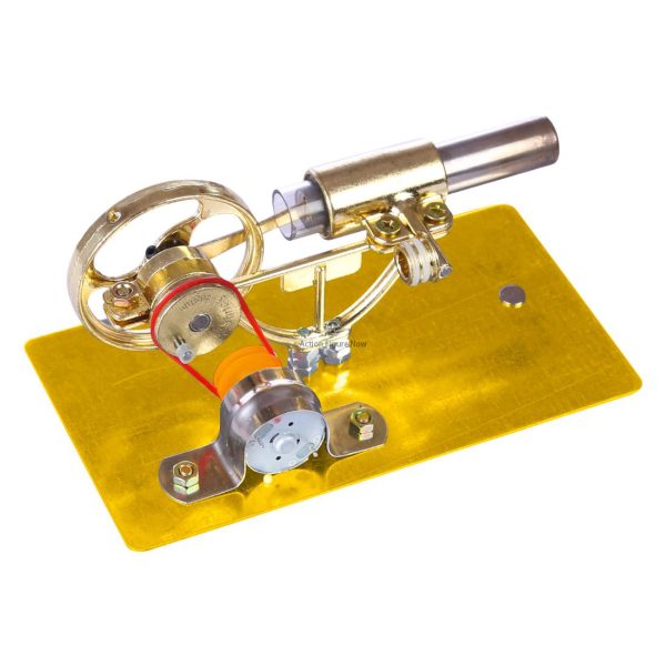 Mini Stirling Engine Model Generator with LED Light