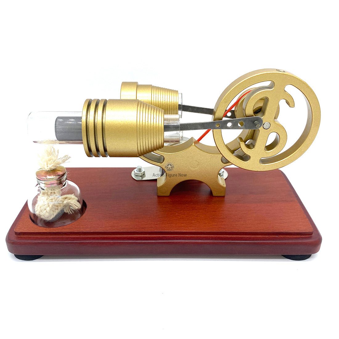 Stirling Engine Generator Model Y: Educational Retro Science Toy with LED Illumination