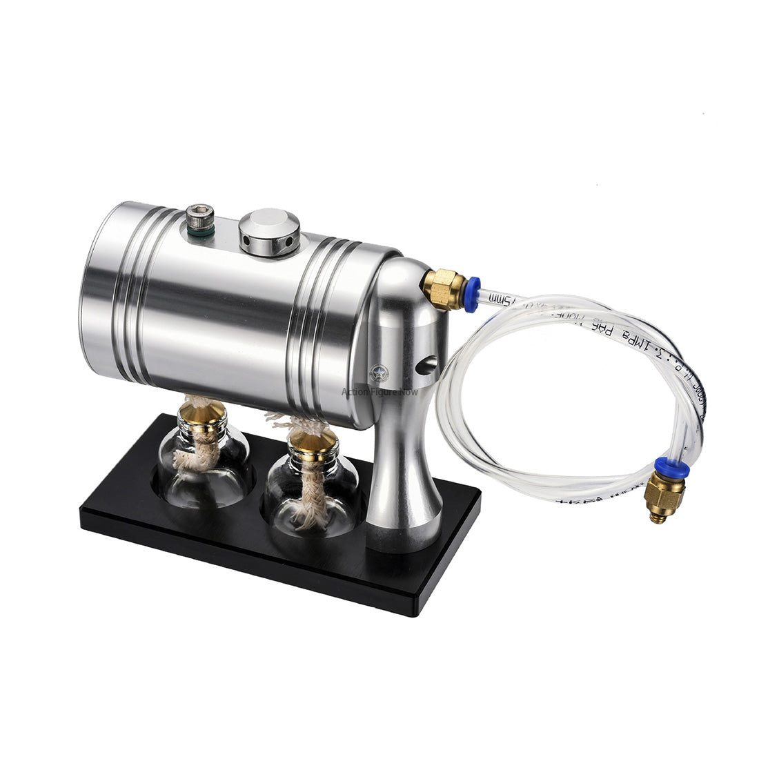 Miniature Fully Metallic Steam Engine Model with Active Boiler for Experiential Operation Miniature Fully Metallic Steam Engine Model with Active Boiler for Experiential Operation
