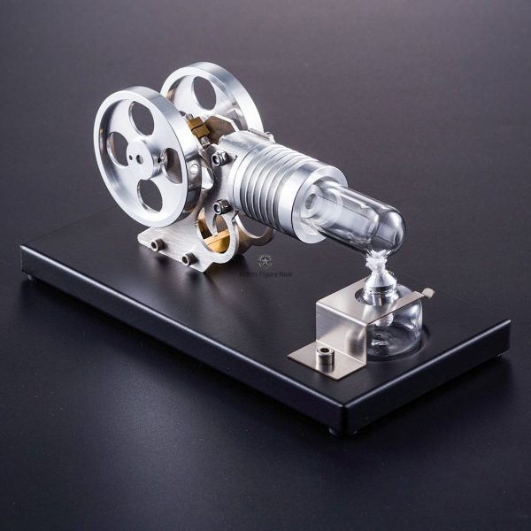 Stirling Engine Model: DIY Manson Engine Kit with Metal Baseplate