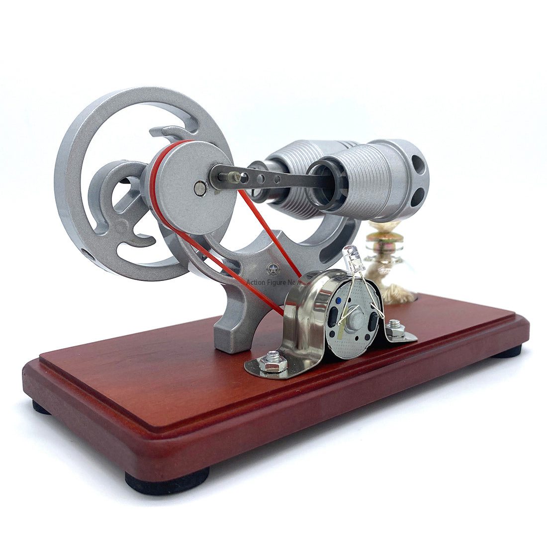 Stirling Engine Generator Model Y: Educational Retro Science Toy with LED Illumination Stirling Engine Generator Model Y: Educational Retro Science Toy with LED Illumination