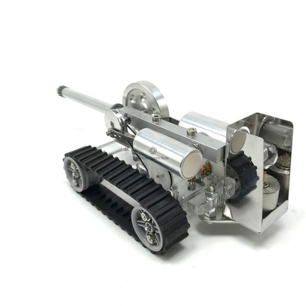 Hot Air Stirling Engine Model Crawler Tank: Physics Experiment, Science Educational Toy