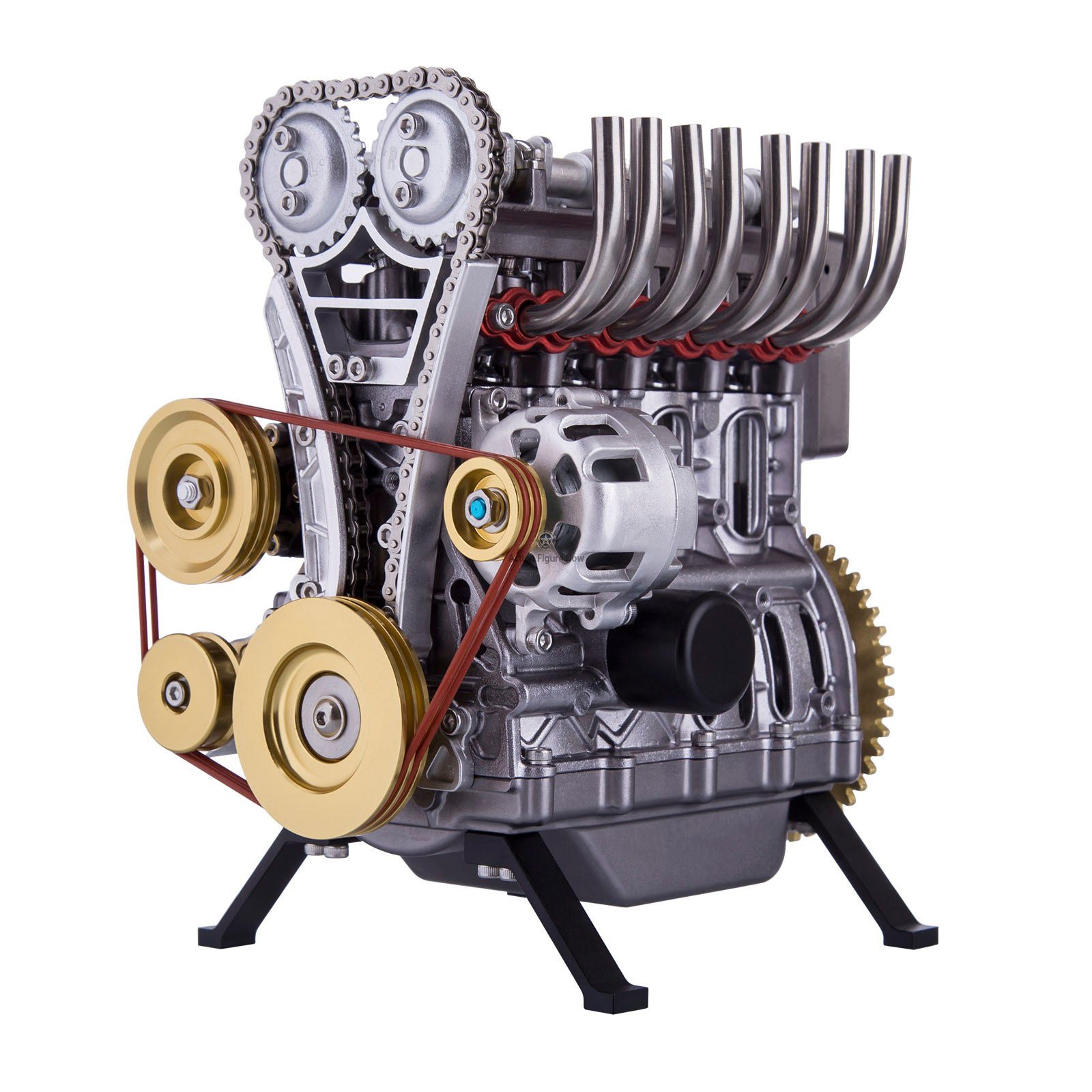 TECHING L4 Miniature DIY Engine Kit - Build Your Own Full Metal 4-Cylinder Model Engine TECHING L4 Miniature DIY Engine Kit - Build Your Own Full Metal 4-Cylinder Model Engine