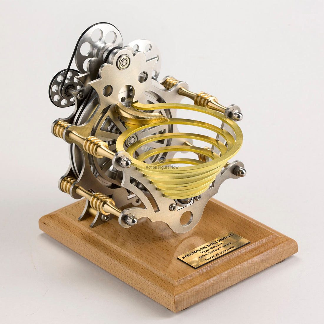 Stirling Engine DIY Assembly Kit: Linkage-Driven Bead-Turning Machine Gift