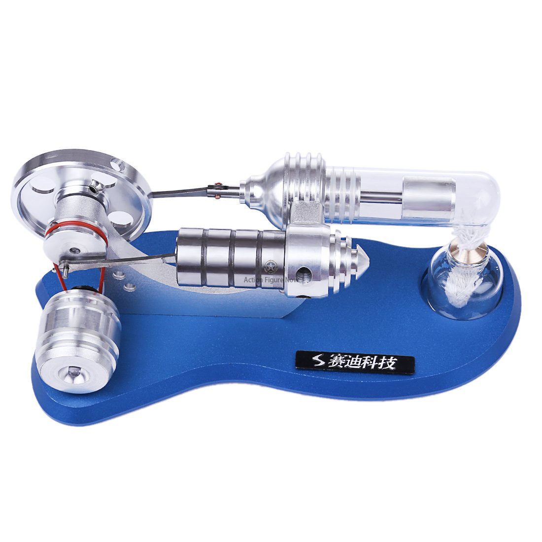 Hot Air Stirling Engine Kit with Generator and Alcohol Burner Hot Air Stirling Engine Kit with Generator and Alcohol Burner