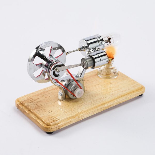 ENJOMOR Gamma Stirling Engine Generator Model with LED Light Array