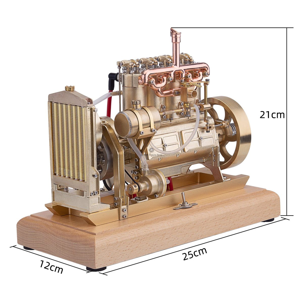 H75 12cc Vertical Single-Cylinder OHV Gas Engine Model with Mechanical Speed Limit and Complete Water Circulation Cooling System for Industrial Tractors