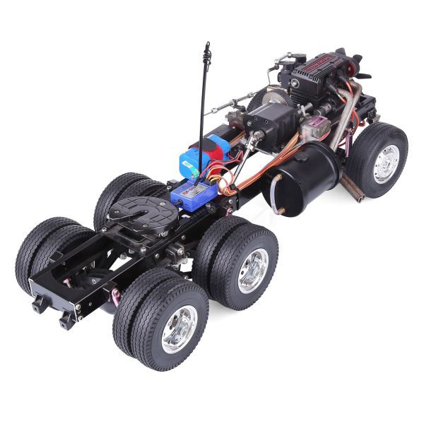 TOYAN FS-L200 Inline 2-Cylinder 4-Stroke Nitro Engine Modified Gas Powered 1/14 Scale 6x4 3-Axle RC Car Assembly Kit