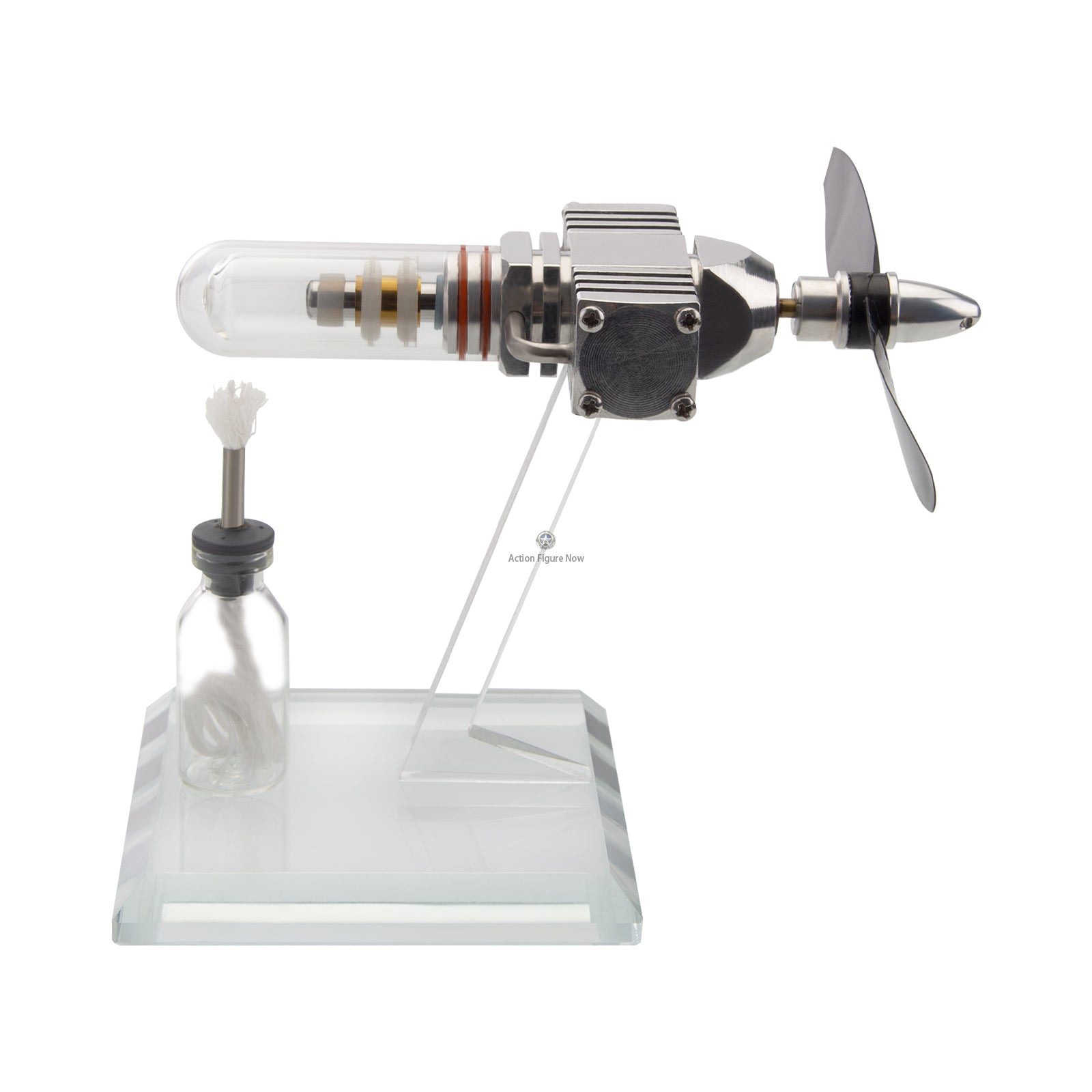 ENJOMOR Plane Head Stirling Engine Pocket-Sized Free-Piston External Combustion Engine Model Toy ENJOMOR Plane Head Stirling Engine Pocket-Sized Free-Piston External Combustion Engine Model Toy