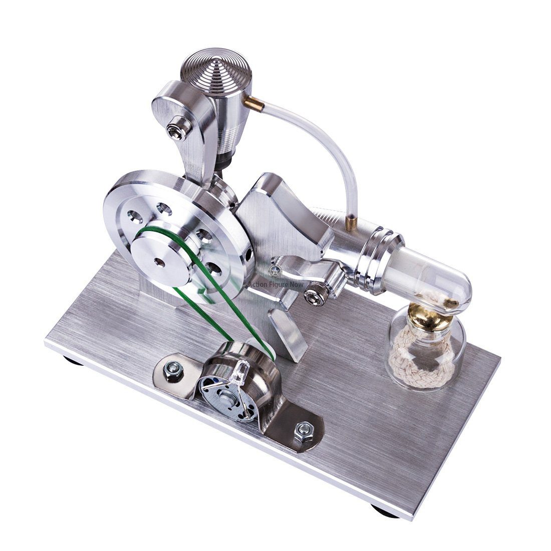 Squirrel Shape Stirling Engine Model: Single-Cylinder Stirling Engine with LED Generator Squirrel Shape Stirling Engine Model: Single-Cylinder Stirling Engine with LED Generator