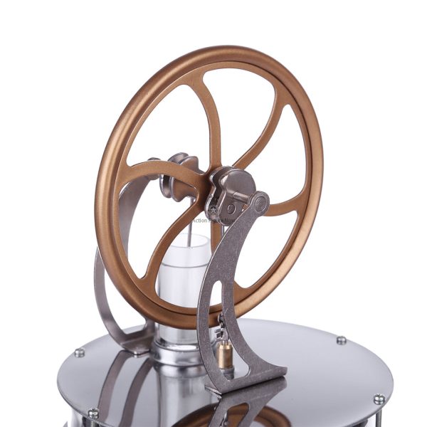 LTD Low Temperature Differential Stirling Engine Model with Flywheel for Education and Experimentation