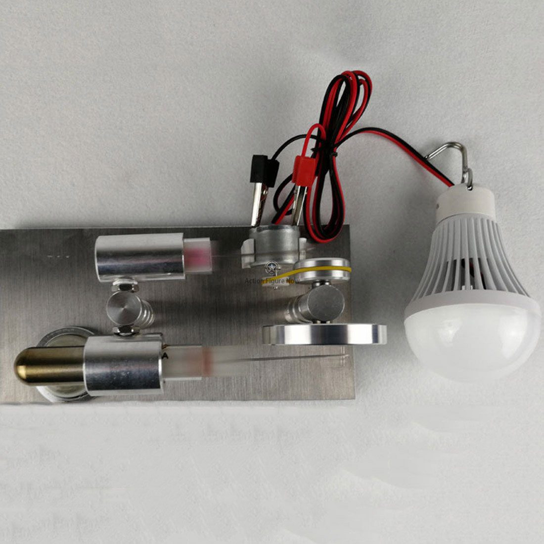 DIY Stirling Engine Kit with LED Lights and Generator DIY Stirling Engine Kit with LED Lights and Generator