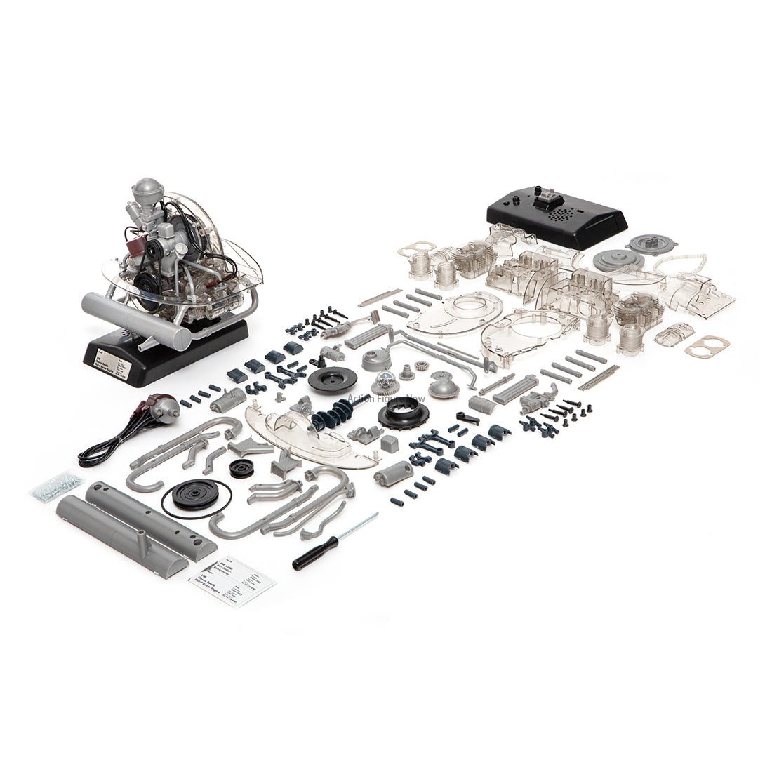 Revell VW Flat-Four Engine Model Kit - Build Your Own Functional 4-Cylinder Volkswagem Engine - Beetle DIY Assembly Kit Revell VW Flat-Four Engine Model Kit - Build Your Own Functional 4-Cylinder Volkswagem Engine - Beetle DIY Assembly Kit