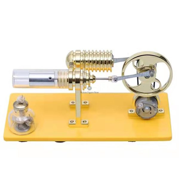 DIY Stirling Engine Kit Generator Model with LED Lights - Gift Collection