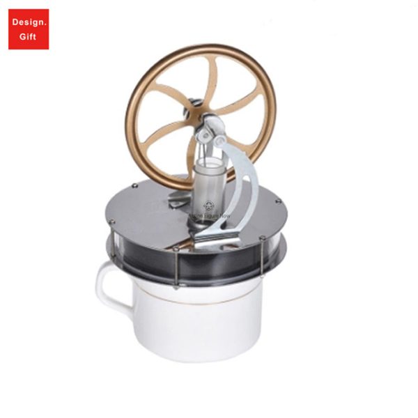 LTD Low Temperature Differential Stirling Engine Model with Flywheel for Education and Experimentation