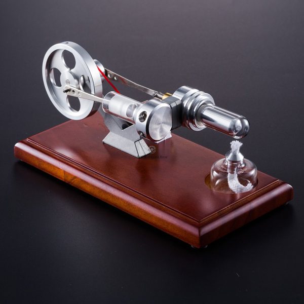 Stirling Engine Model with 4 LED Light: Electricity Powered Educational Toy