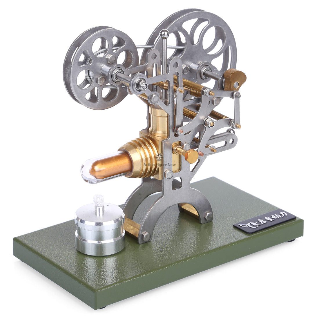 Stirling Engine Film Projector Model Kit - External Combustion Engine with Metal Base, Perfect Gift Stirling Engine Film Projector Model Kit - External Combustion Engine with Metal Base, Perfect Gift