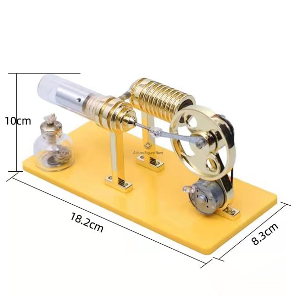 DIY Assembly Stirling Engine Generator Kit with LED Lights - Gift Collection