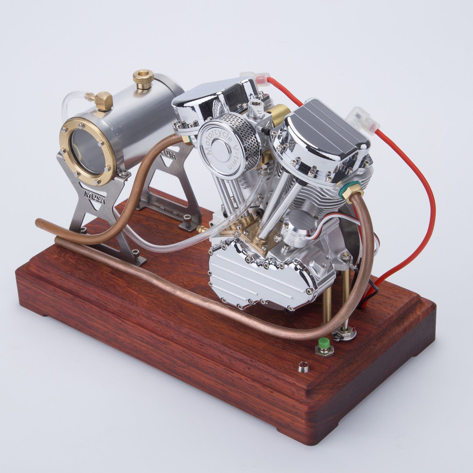 Original Wooden Base for CISON FG-9VT V-twin Engine
