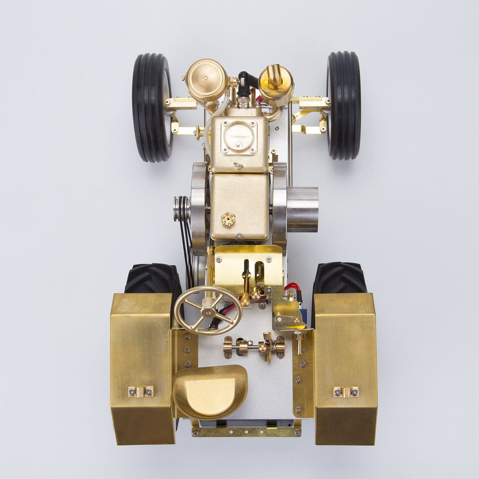 Antique Tractor Model with Mini Water-cooled Single-cylinder Gasoline Engine Antique Tractor Model with Mini Water-cooled Single-cylinder Gasoline Engine