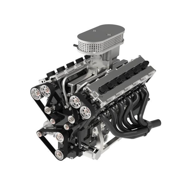 ENJOMOR V12 Internal Combustion Engine Model: 4-Stroke Water-Cooled DOHC 12-Cylinder 72CC Electric Gasoline V12 Engine Model