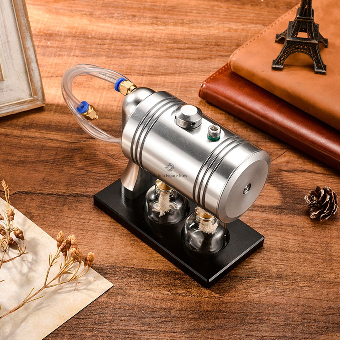 Miniature Fully Metallic Steam Engine Model with Active Boiler for Experiential Operation Miniature Fully Metallic Steam Engine Model with Active Boiler for Experiential Operation