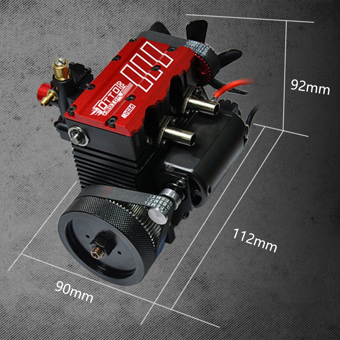 Otto Toyan FS-L200AC Engine - Single Overhead Camshaft (SOHC) 4-Stroke, Nitro-Fueled Model Engine Kit Otto Toyan FS-L200AC Engine - Single Overhead Camshaft (SOHC) 4-Stroke, Nitro-Fueled Model Engine Kit